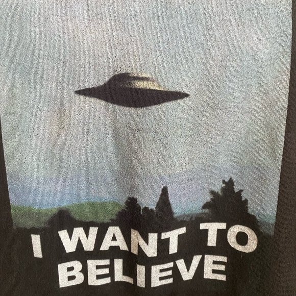 UFO X-Files 'I Want to Believe' Hoodie Size S - Picture 6 of 8